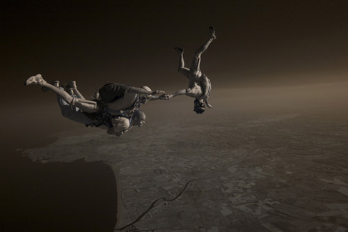 Небо и парашютисты. Фотограф Майк Бердон о свободном падении