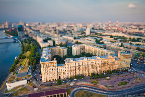 Москва большая / Москва маленькая. Тилт-шифт столица от Дмитрия Чистопрудова