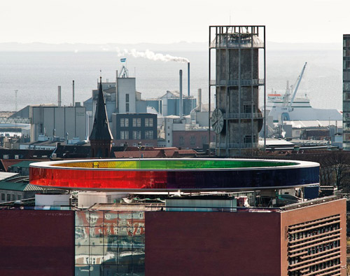 Радужная панорама. Разноцветная галерея на крыше одного датского музея