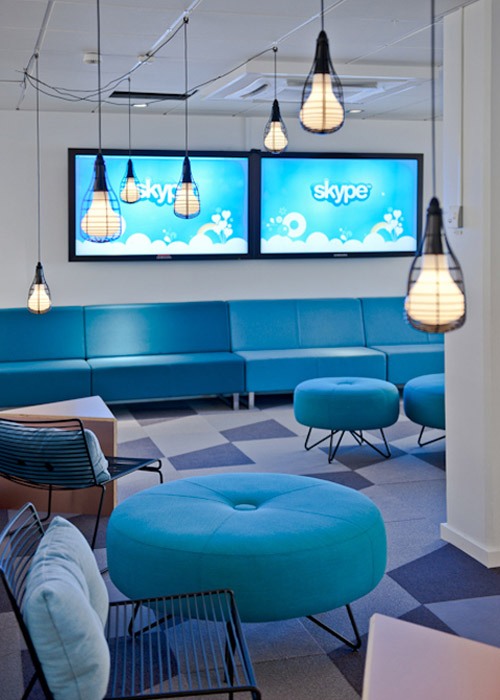 Новый офис Skype в Стокгольме. Креатив в рабочем пространстве